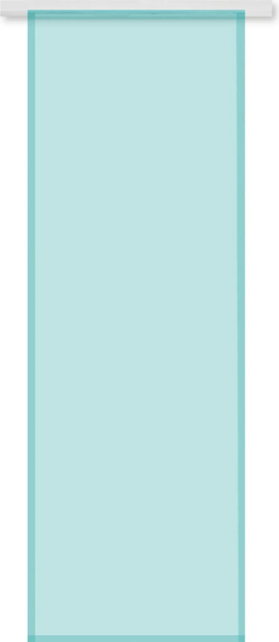 Flächenvorhang „Skylight“ – Transparent, Türkis, 60 × 245 cm