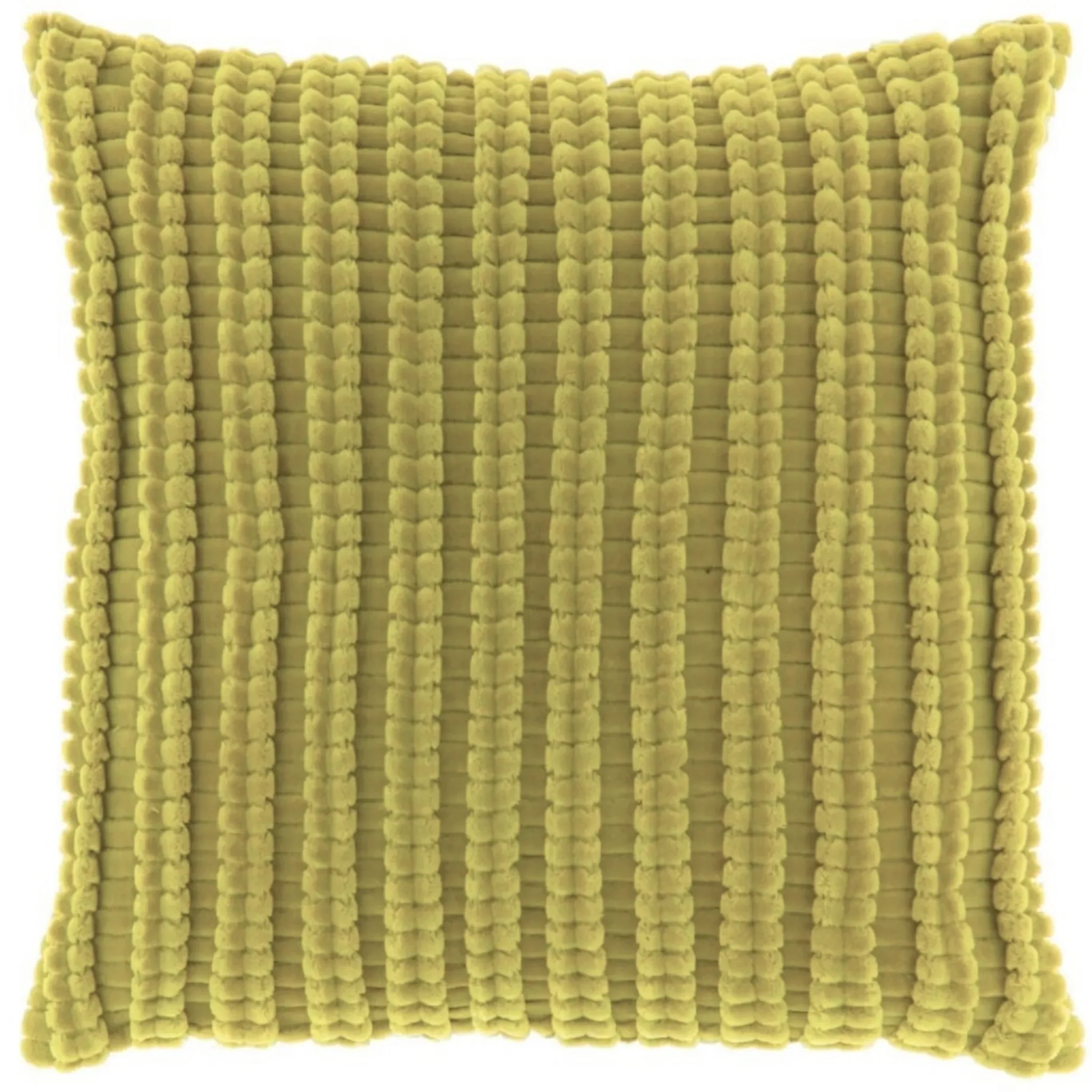 Dekokissen „DOLF“ – 45 × 45 cm, Gelbgrün