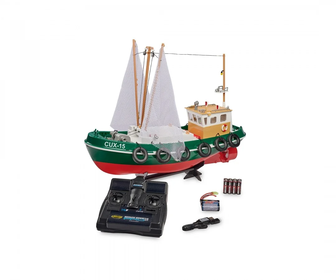 Carson RC Fischkutter Cux-15 2.4G ferngesteuertes Modellboot