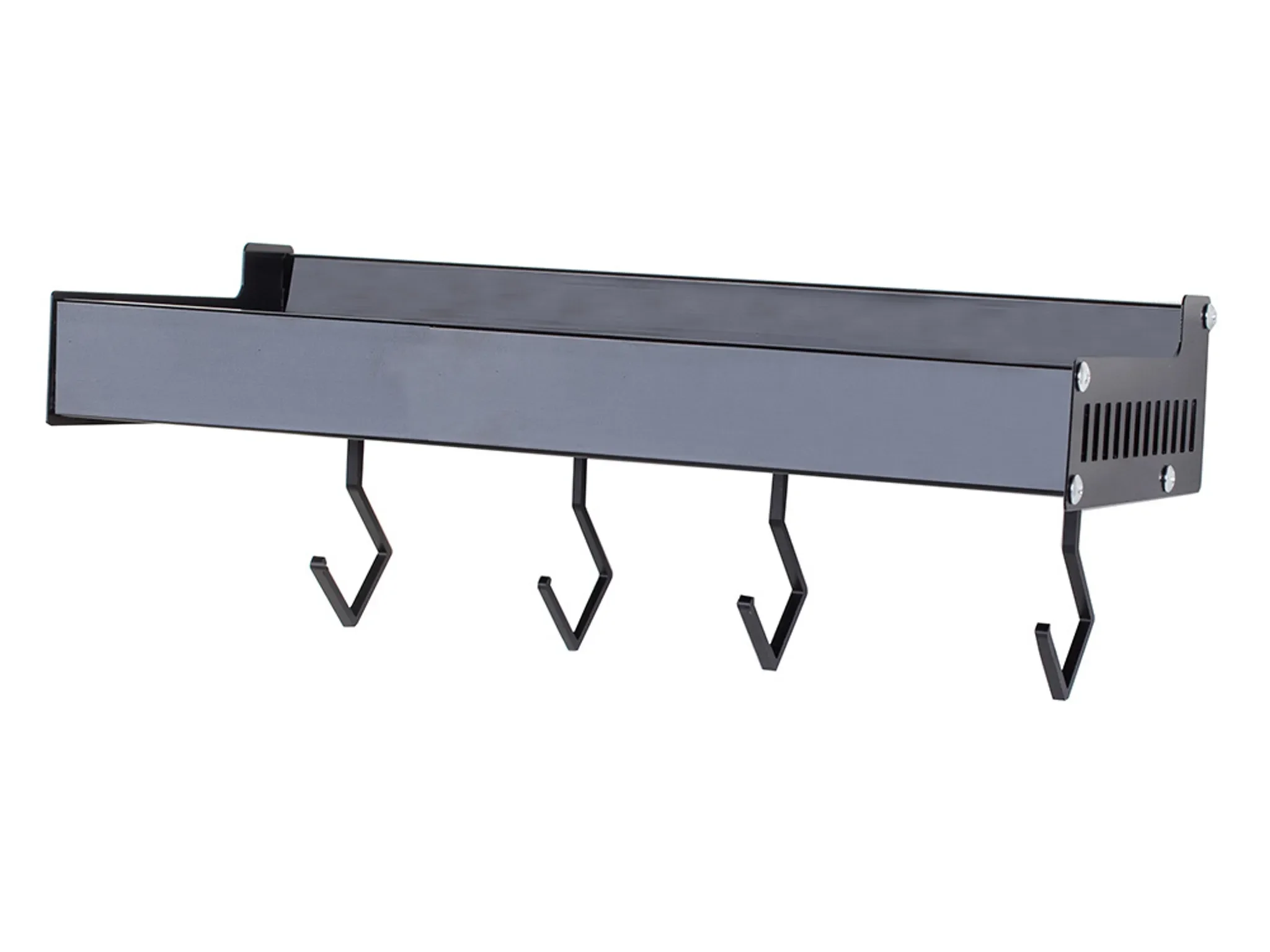 Multifunktionales Wandregal – Schwarz, 30 cm