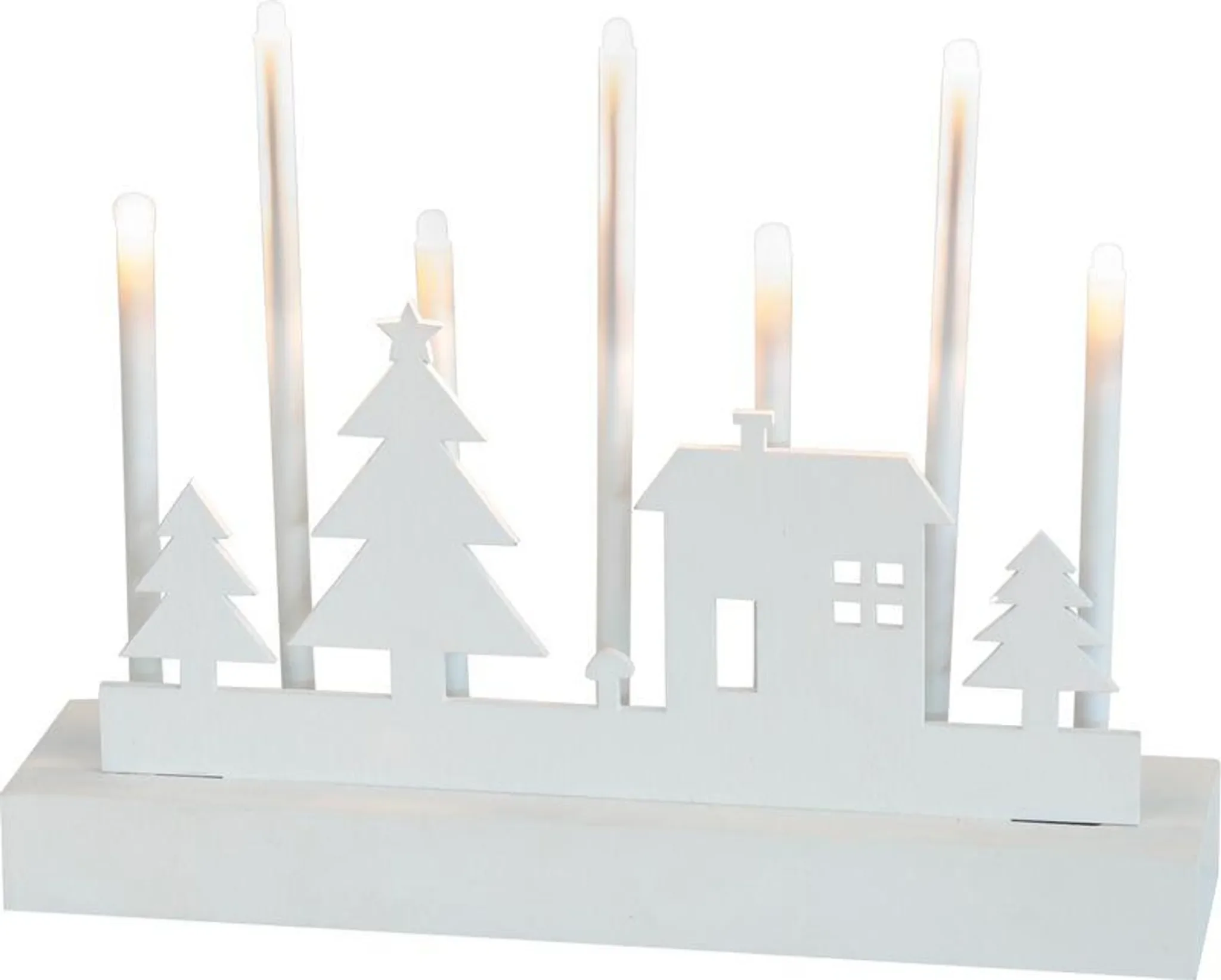 LED-Kerzenhalter Weihnachten – MagicHome, warmweiß, 24 × 5,5 × 18 cm