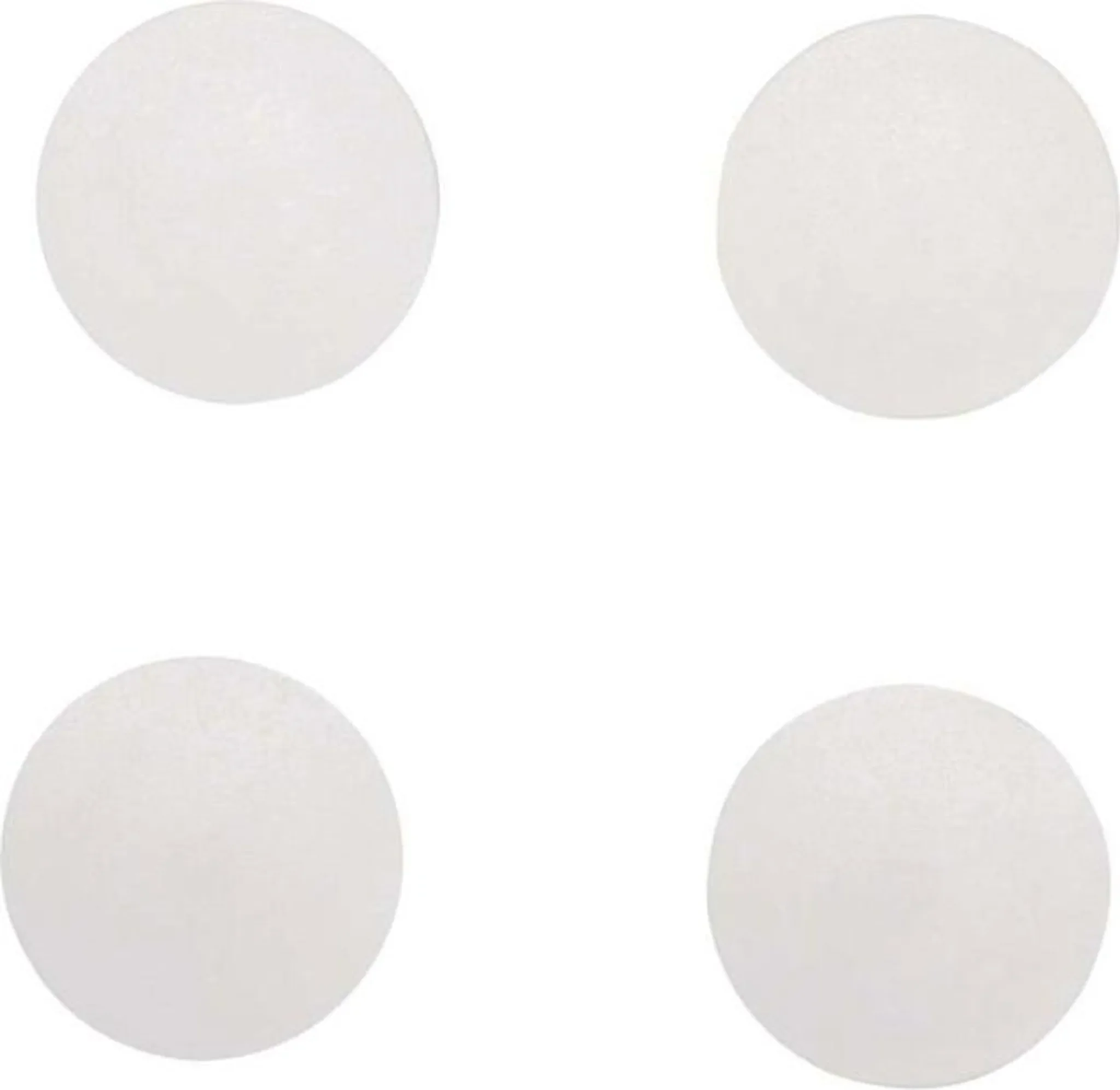 Magnet-Set rund – MAULsolid, Weiß, 4 Stück