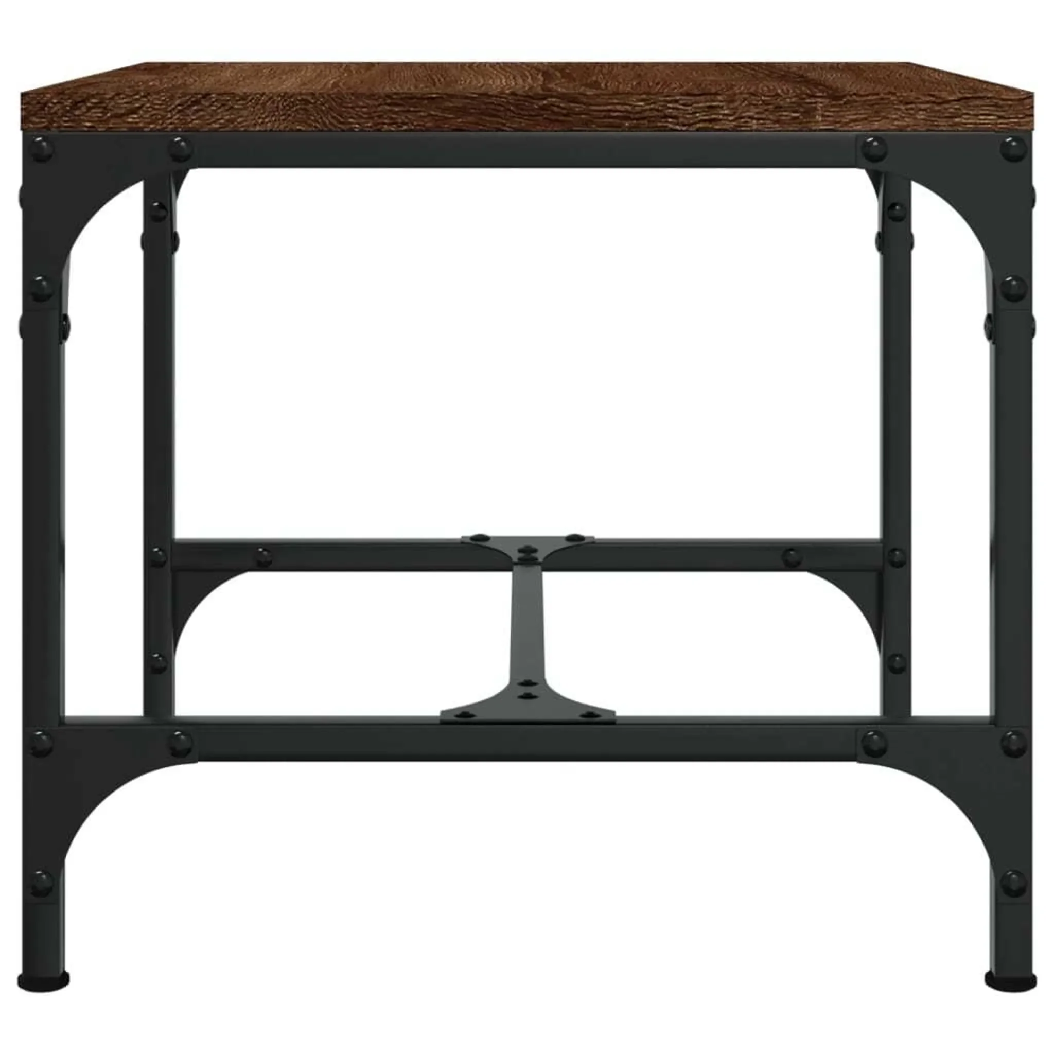 Beistelltisch mit Stauraum – Braun in Eichen-Optik, 40 × 40 × 35 cm