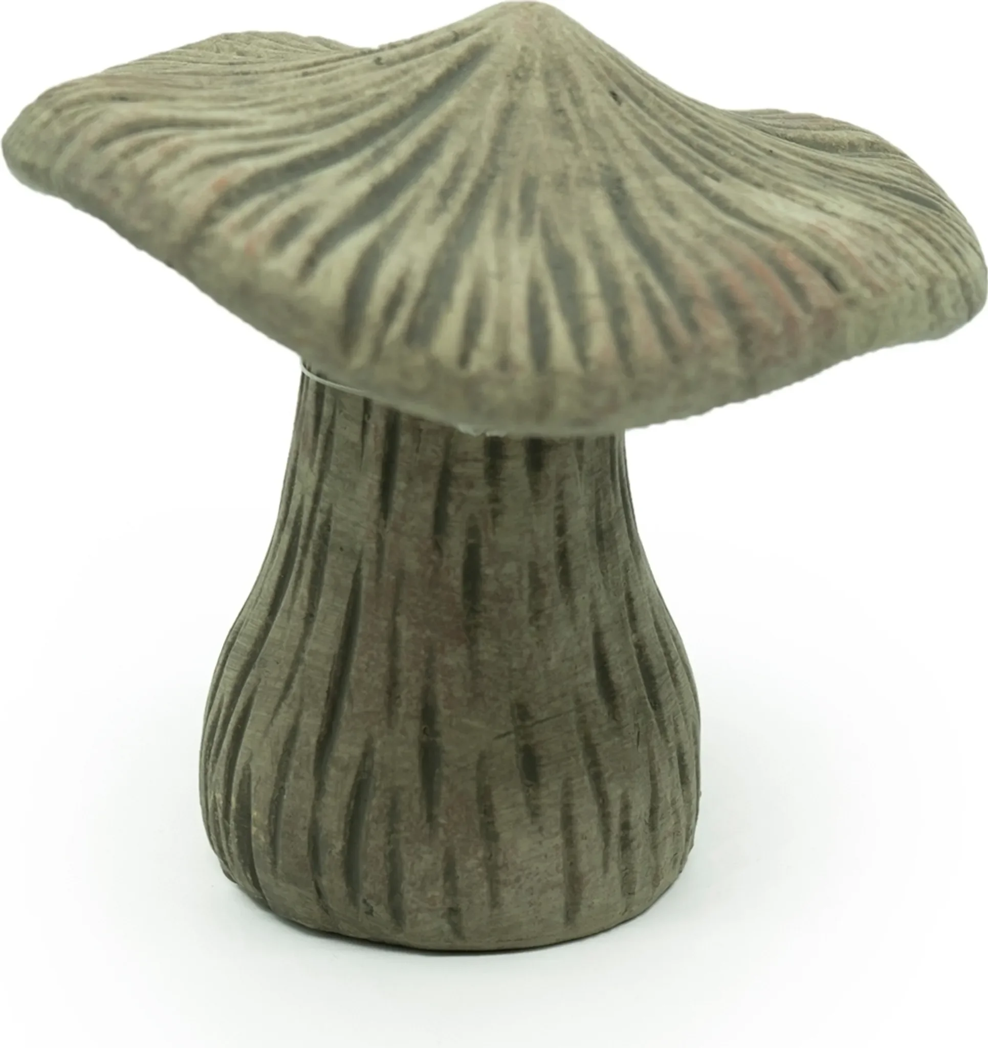 Gartenfigur Terrakotta Pilz – dekorativer Deko-Pilz im Shabby-Stil