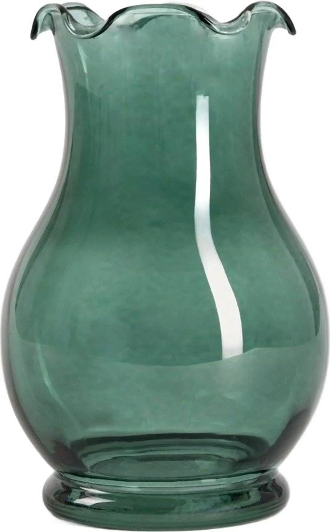 Glasvase „PONNS“ – Grün, 13 × 20 cm